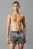 Мужские черные плавательные шорты с узором MEDIUM DRAWSTRING-PLACED