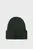 Мужская зеленая шапка COTTON WOOL FINE RIB BEANIE