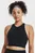 Женский черный спортивный топ UA Meridian Zip Crop BTG