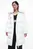 Женский белый пуховик LUX SATIN PUFFER COAT