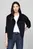 Женское черное шерстяное пальто DF WOOL BLEND FUNNEL JACKET Tommy Hilfiger