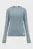Женский голубой джемпер WOVEN LABEL HENLEY SWEATER