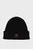 Женская черная кашемировая шапка CASHMERE CHUNKY OPEN RIB BEANIE
