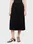 Женская черная плиссированная юбка FLUID PLEATED MIDI SKIRT