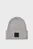 Мужская серая шапка COTTON WOOL FINE RIB BEANIE