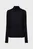 Женский черный гольф GATHERED WAIST LYOCELL LS TOP