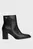 Ботильоны STACKED HEEL LEATHER ANKLE BOOT