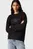 Әйелдерге арналған  қара свитшот GLOSSY MONOLOGO REGULAR CREWNECK