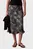 Юбка/Textured Satin Print Midi Skirt
