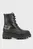 Женские черные кожаные ботинки FLATFORM LACE UP BOOT LTH Calvin Klein Jeans