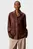Рубашка Faux Leather Shirt