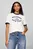 Женская белая футболка REG VARSITY RINGER