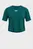 Детская бирюзовая футболка UA CROP SPORTSTYLE LOGO SS