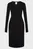Женское черное платье ICONIC RIB SWEATER DRESS