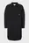 Черная куртка LONG QUILTED UTILITY COAT