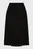 Женская черная юбка PLEATED MIDI SKIRT