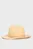 Женская бежевая шляпа PREMIUM BEACH FEDORA