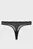 Женские черные трусики THONG