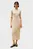 Женское бежевое платье SLIM 5X2 RIB MIDI DRESS 1 2