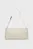 Женская белая сумка CK WOVEN ELONGATED SHOULDER BAG