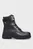 Женские черные кожаные ботинки CLEATED LACE-UP LTHR MIX MONO TL