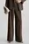 Женские коричневые брюки WOOL TWILL EXTRA WIDE LEG
