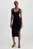 Женское черное платье SENSUAL KNITTED BODYCON