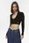 Свитер LABEL TIGHT CROP V-NECK SWEATER