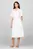 Женское белое льняное платье LINEN SS MIDI SHIRT DRESS