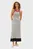 Женское белое платье в полоску TH X SRG STRIPE KNIT DRESS