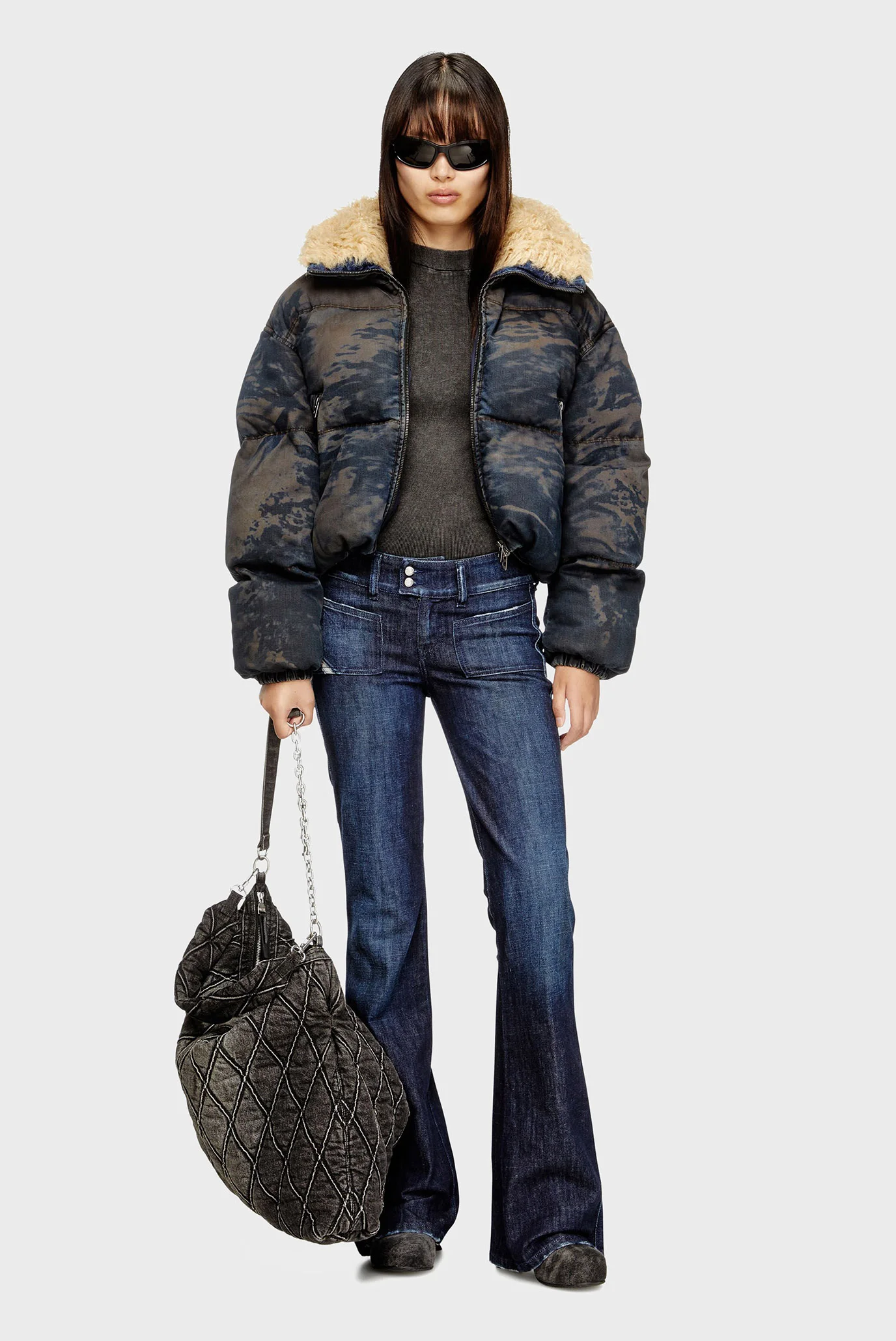 Куртка зимняя W-AVES-FUR GIACCA Diesel A18474 0LKCX — FR Group
