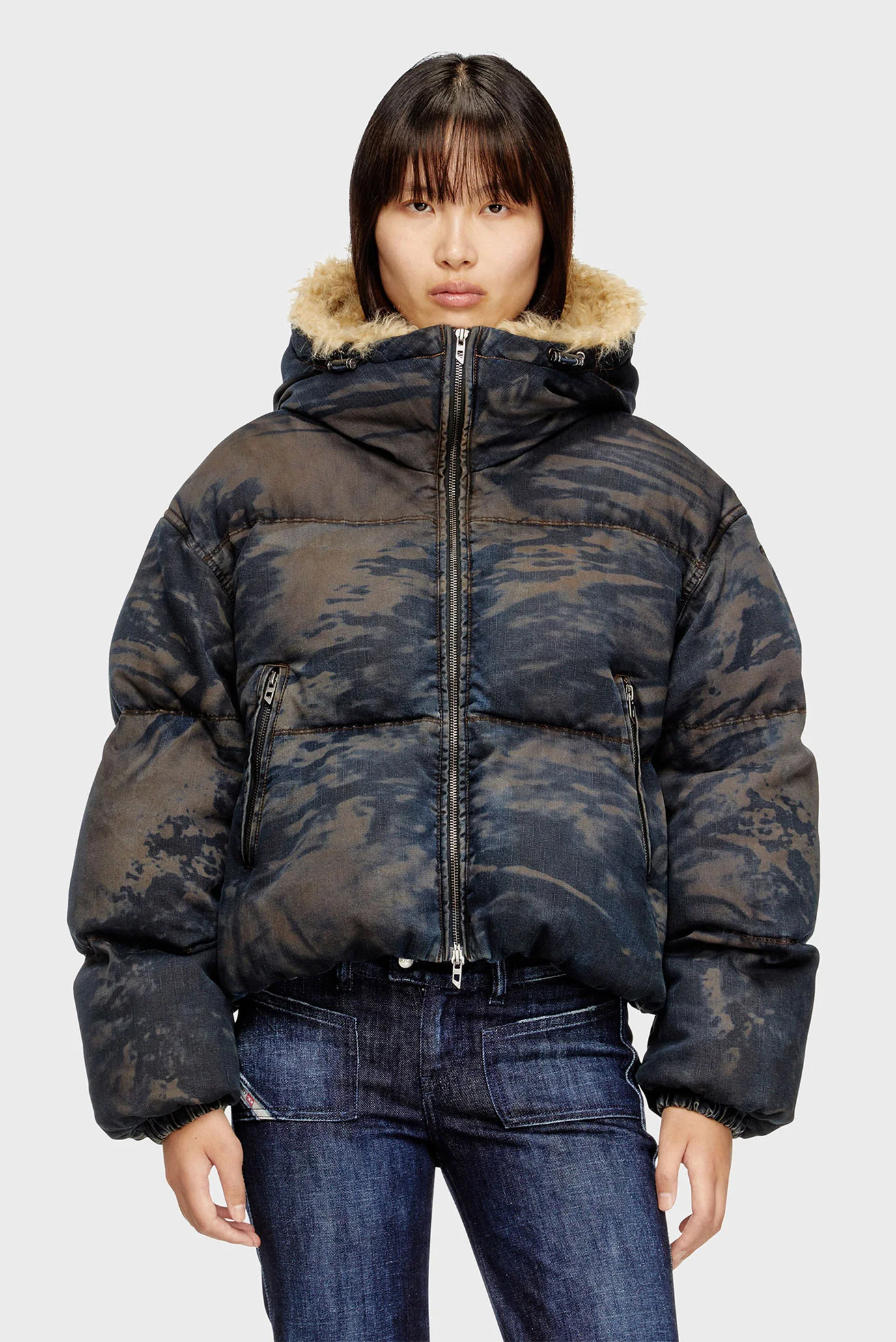 Куртка зимняя W-AVES-FUR GIACCA Diesel A18474 0LKCX — FR Group
