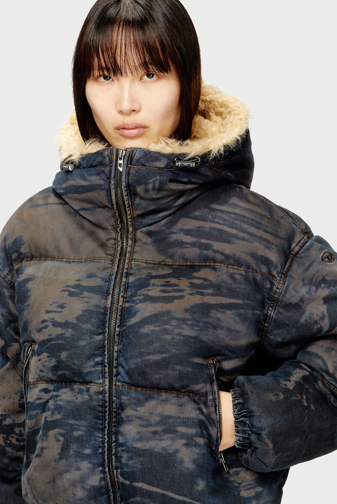 Куртка зимняя W-AVES-FUR GIACCA Diesel A18474 0LKCX — FR Group